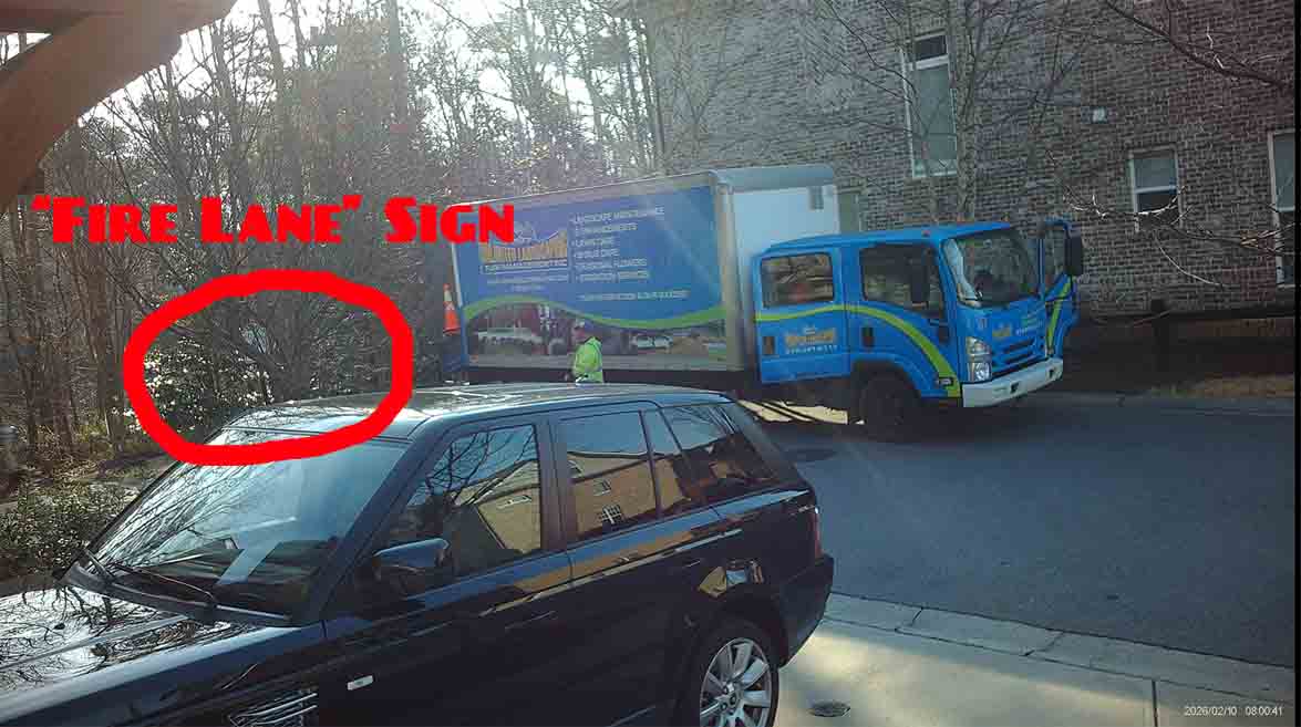 Illegal parking at Roswell Towneship